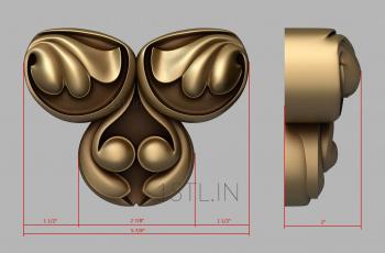 Symmetrycal onlays (NKS_1152) 3D model for CNC machine